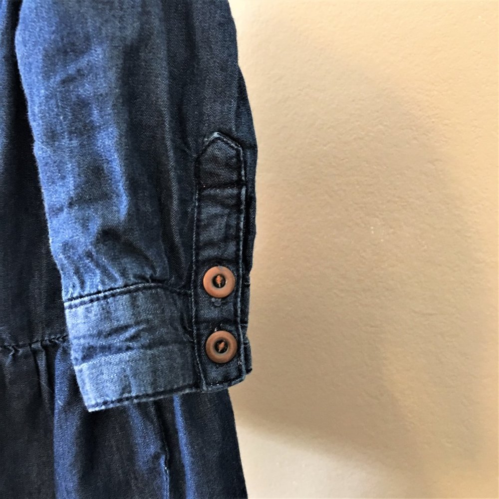 TOMMY HILFIGER Long-Sleeve Denim Dress   6-9M - Picture 8 of 10